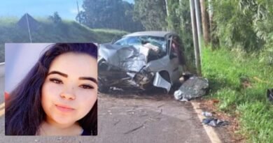Identificada jovem de 22 anos que morreu após carro sair da pista 