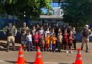 Blitz educativa com estudantes reforça segurança no trânsito em Beltrão