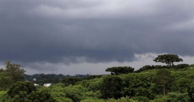 Chuva chega ao Oeste, Sudoeste e Centro-Sul do Paraná