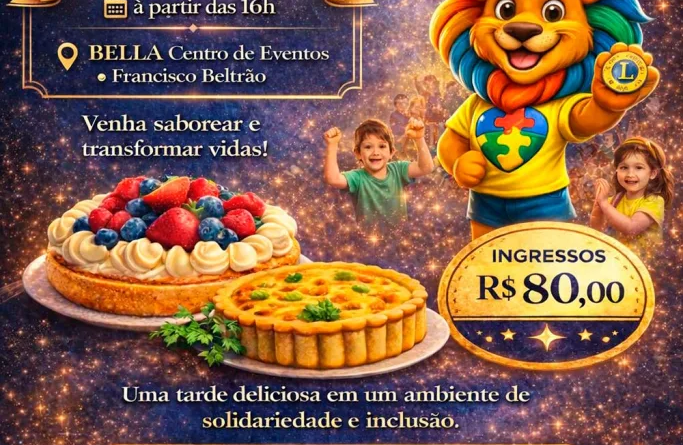 Concurso de tortas do Lions será realizado neste sábado
