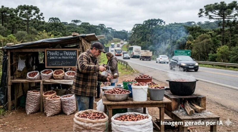 Riscos de comprar pinhão nas estradas
