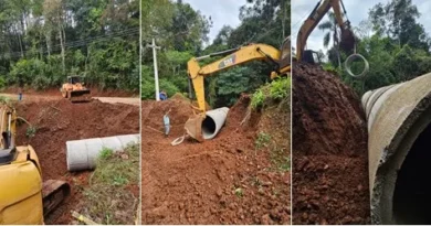 Remodelação de bueiro amplia vazão de água e garante mais segurança no interior de Beltrão
