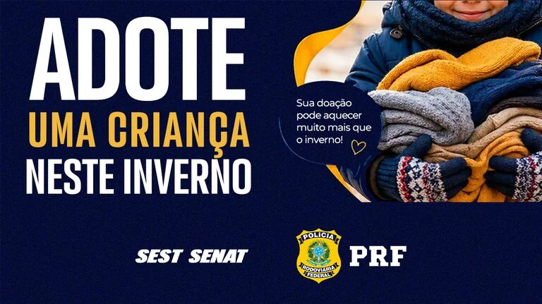 PRF lança campanha de inverno para crianças no Paraná