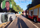Colisão entre cinco veículos deixa um morto e dois feridos na BR-282