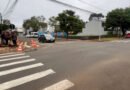Novo semáforo começa a ser implantado no cruzamento das ruas Maringá e Pernambuco