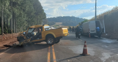 Três pessoas ficam feridas após grave acidente na PR-180