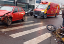 Colisão entre carro e motocicleta deixa dois feridos