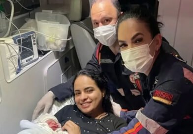 Bebê nasce dentro de ambulância do SAMU em Francisco Beltrão