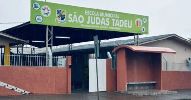 Temporal com granizo danifica cerca de 300 imóveis e deixa escola sem aulas em Marmeleiro