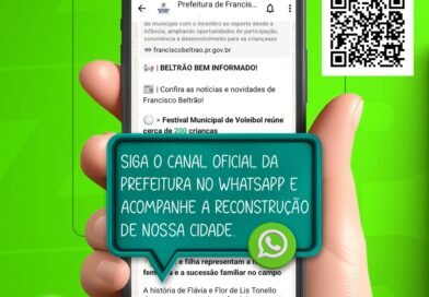 Informação na palma da mão: Prefeitura de Beltrão lança canal oficial no WhatsApp
